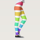 Helle Regenbogenstreifen Leggings (Rechts)