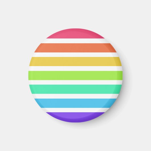 Helle Regenbogenstreifen Magnet (Vorne)