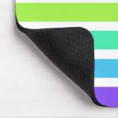 Helle Regenbogenstreifen Mousepad (Ecke)