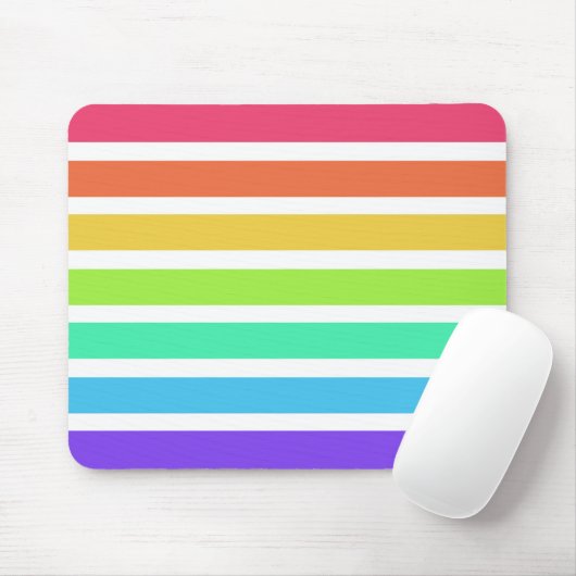 Helle Regenbogenstreifen Mousepad (Mit Mouse)