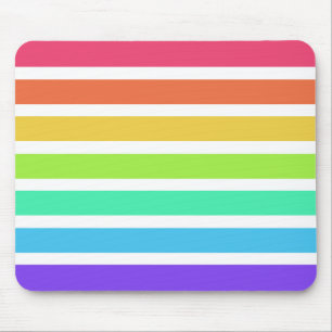 Helle Regenbogenstreifen Mousepad