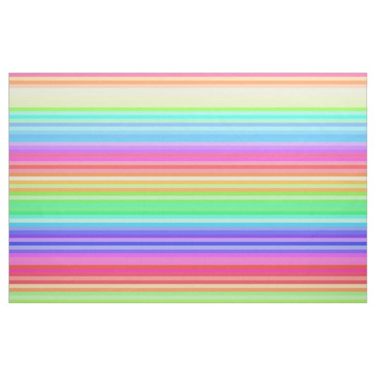 Helle Regenbogenstreifen Stoff (Fat Quarter (45,7 x 55,9 cm))
