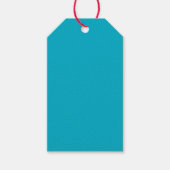 Helle reiche himmelblaue Geschenkanhänger (Vorderseite)