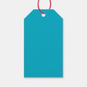 Helle reiche himmelblaue Geschenkanhänger (Rückseite)
