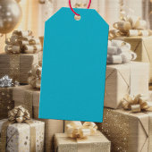 Helle reiche himmelblaue Geschenkanhänger