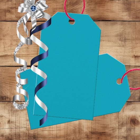 Helle reiche himmelblaue Geschenkanhänger