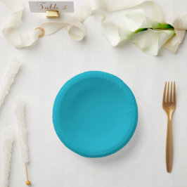 Helle reiche himmelblaue Papier-Schalen Pappteller