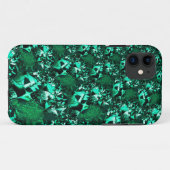 Helle, reliefartige Grüntöne Case-Mate iPhone Hülle (Rückseite (Horizontal))