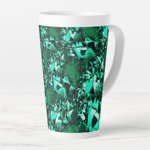 Helle, reliefartige Grüntöne Milchtasse