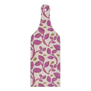 Helle Retro-Blumen-Nahtloses Muster  Geschenkpapie Schneidebrett