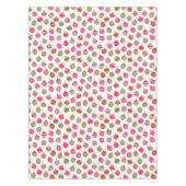 Helle Retro Flitter-Verzierungs-gemusterte Tischdecke (Vorderseite)