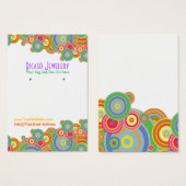 Helle Retro-Kreise mit Hintergrundinformationen (Vorne & Hinten)