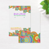 Helle Retro-Kreise mit Hintergrundinformationen (Schreibtisch)