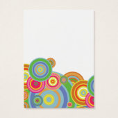 Helle Retro-Kreise mit Hintergrundinformationen (Rückseite)