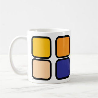 Helle Retro-Kunst-Kaffeetasse Kaffeetasse