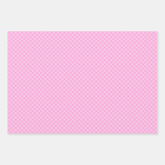 Helle Retro Weihnachtsschmuck & Karos Muster Geschenkpapier Set (Vorderseite 2)