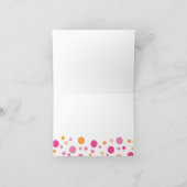 Helle rosa Baby-Eule Karte (Innenseite)