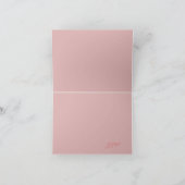 Helle rosa Begonia Note Card (Innenseite)