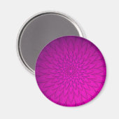 Helle rosa Blume Magnet (Vorderseite/Rückseite)