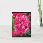 Helle rosa Blüten - Geburtstagswünsche Karte (Vorderseite)