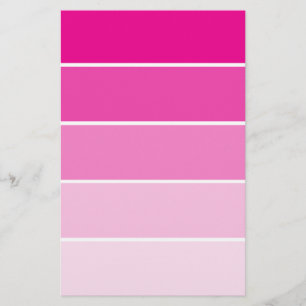 Helle rosa Farben-Proben Briefpapier