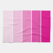 Helle rosa Farben-Proben Handtuch (Horizontal)