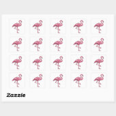 Helle Rosa FLAMINGO Sticker Kunst (Blatt)