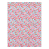 Helle rosa Flamingos auf Blau 2 Tischdecke (Vorderseite)