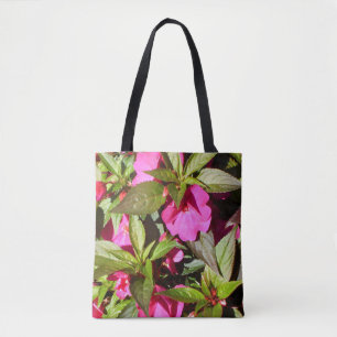 Helle rosa Fleißige Lieschen-Blumen Tasche