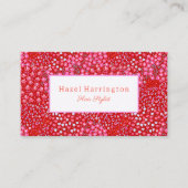 Helle Rosa Flora Business Card Stift Visitenkarte (Vorderseite)