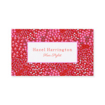 Helle Rosa Flora Business Card Stift