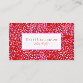 Helle Rosa Flora Business Card Stift Visitenkarte