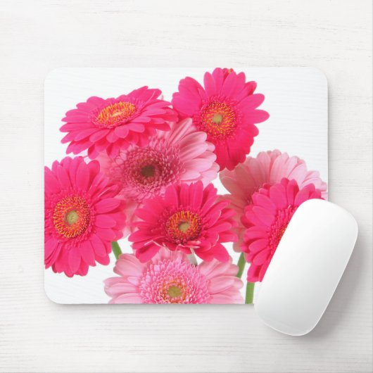 Helle rosa Gerbera-Gänseblümchen Mousepad (Mit Mouse)