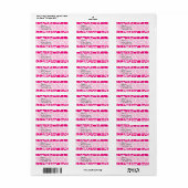 Helle rosa Giraffe Tierprint (Vorne)