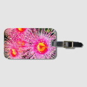 Helle rosa Gumnuss-Blüte Gepäckanhänger (Vorderseite (Horizontal))