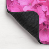 Helle rosa Hortensienblüten Mousepad (Ecke)