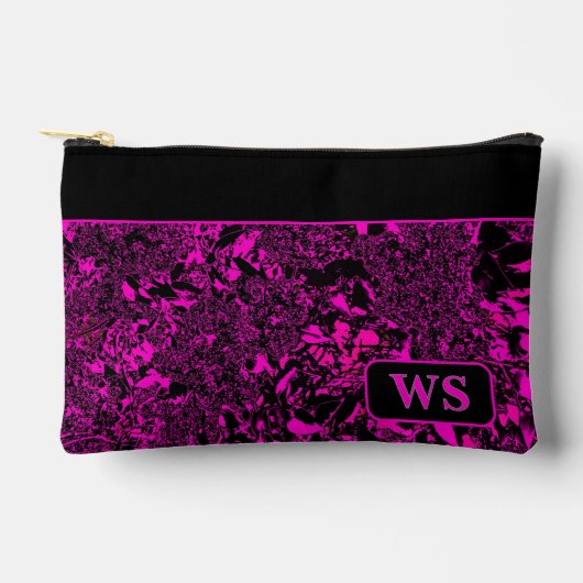 Helle rosa Kosmetiktasche Zubehörtasche (Vorderseite)