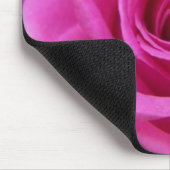 Helle rosa Rose Mousepad (Ecke)