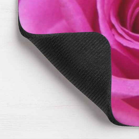 Helle rosa Rose Mousepad (Ecke)
