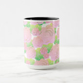 Helle rosa Rosen Tasse (Zentrum)