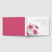 Helle Rosa Rosenhochzeit Gästebuch (Voll)