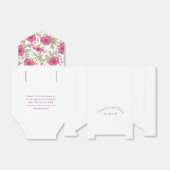 Helle Rosa Rosenhochzeit Geschenkschachtel (Ungefaltet)