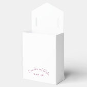 Helle Rosa Rosenhochzeit Geschenkschachtel (Geöffnet)