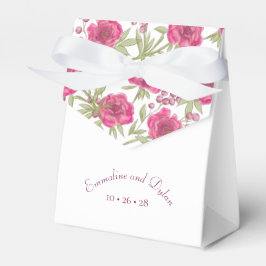Helle Rosa Rosenhochzeit Geschenkschachtel