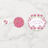 Helle Rosa Rosenhochzeit Konfetti (Vorderseiten)