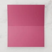 Helle Rosa Rosenhochzeit Platzkarte (Innenseite Aufgefaltet)