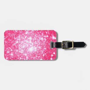 Helle rosa Sterne Gepäckanhänger