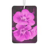 Helle rosa tropische Blumen Autolufterfrischer (Rückseite)