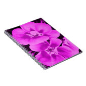 Helle rosa tropische Blumen Notizblock (Rechte Seite)
