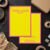 Helle, rosa und gelbe Ohrring-Grafikkarte